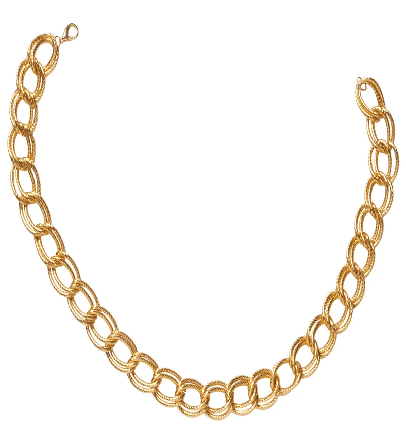 Gouden pooier ketting rapper