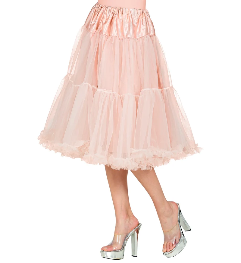 Petticoat oud roze tule 65cm
