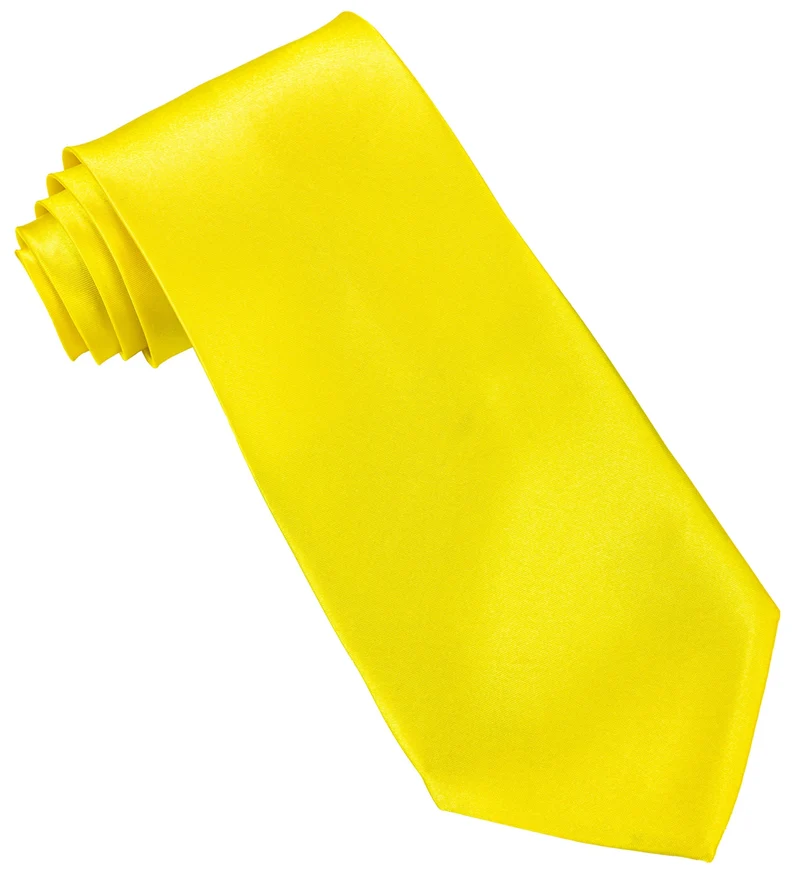 Neon gele stropdas