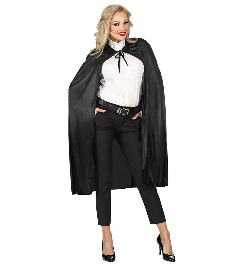 Zwarte Cape 110Cm