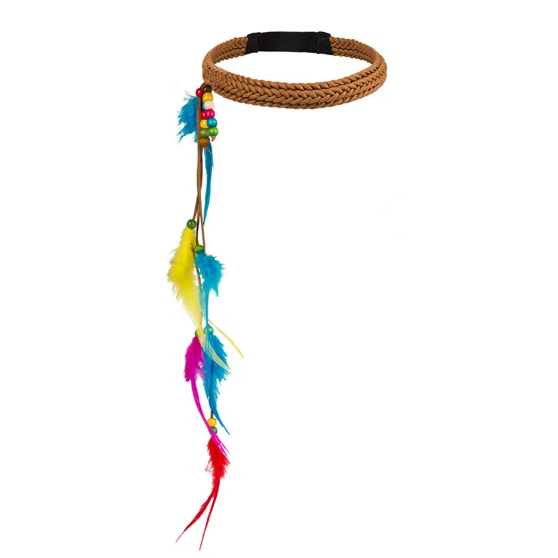Hoofdband Hippie veren