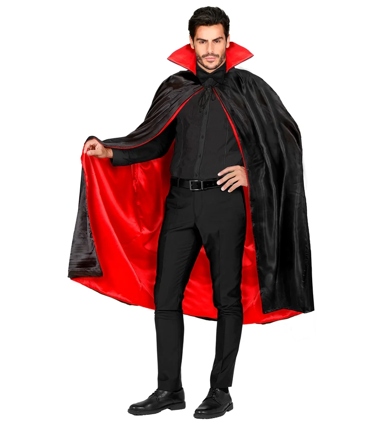 Dracula cape met kraag 135cm