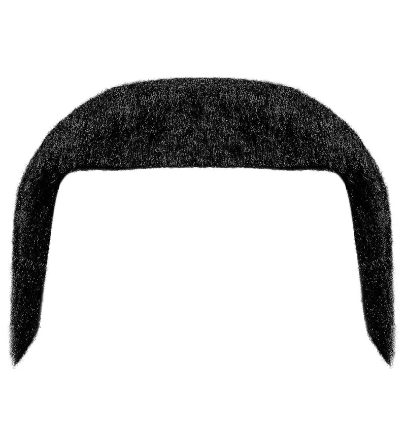 Hippie snor jaren 70 zwart