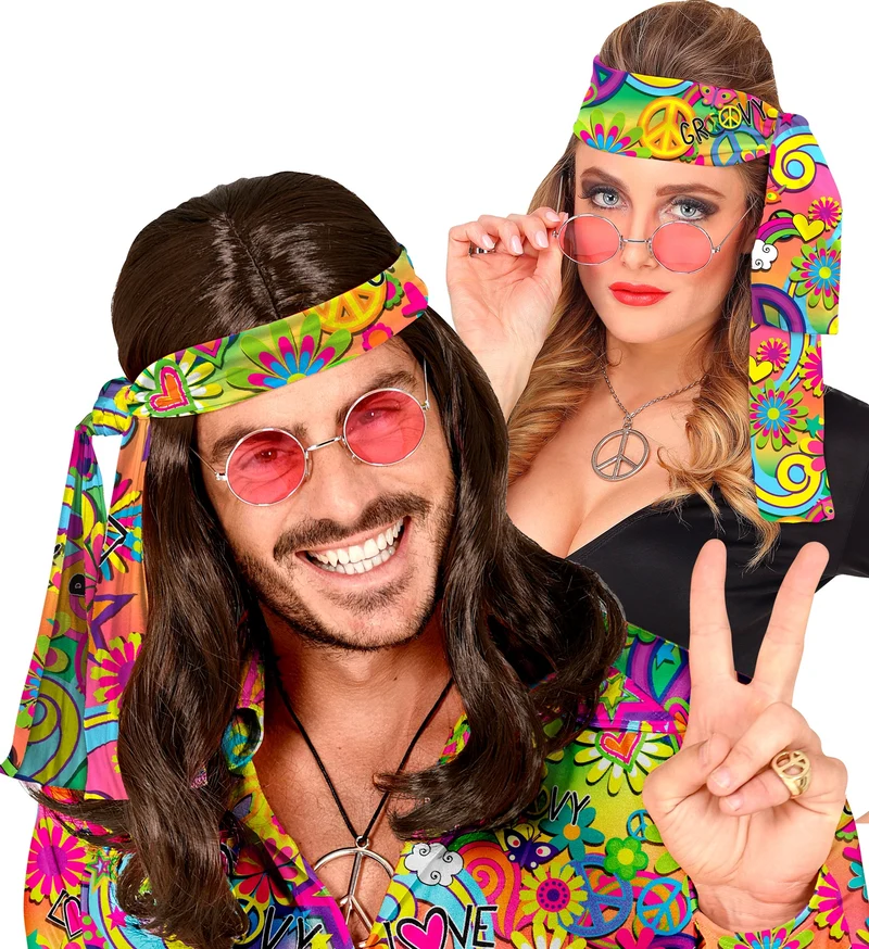 Hoofdband jaren 70 love&peace