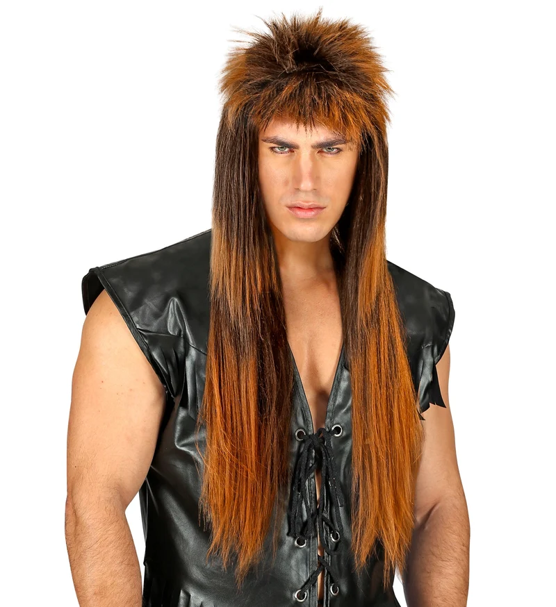 Rocker pruik punk ACDC