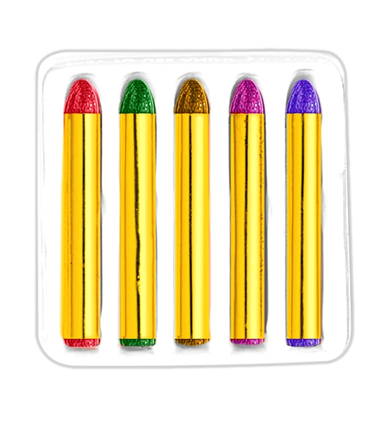 Schmink stiften glitter 5 kleuren