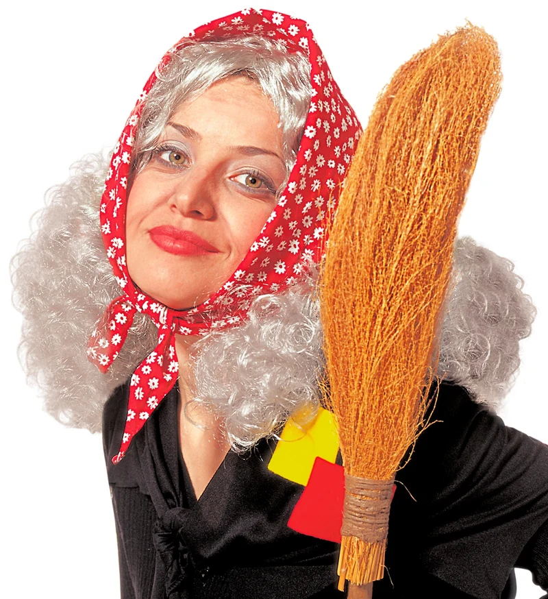 Oma pruik met bandana