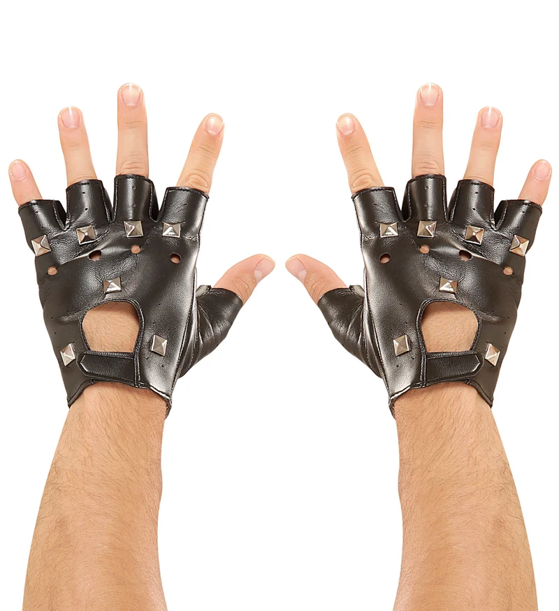 Biker handschoenen / Rocker handschoenen punk