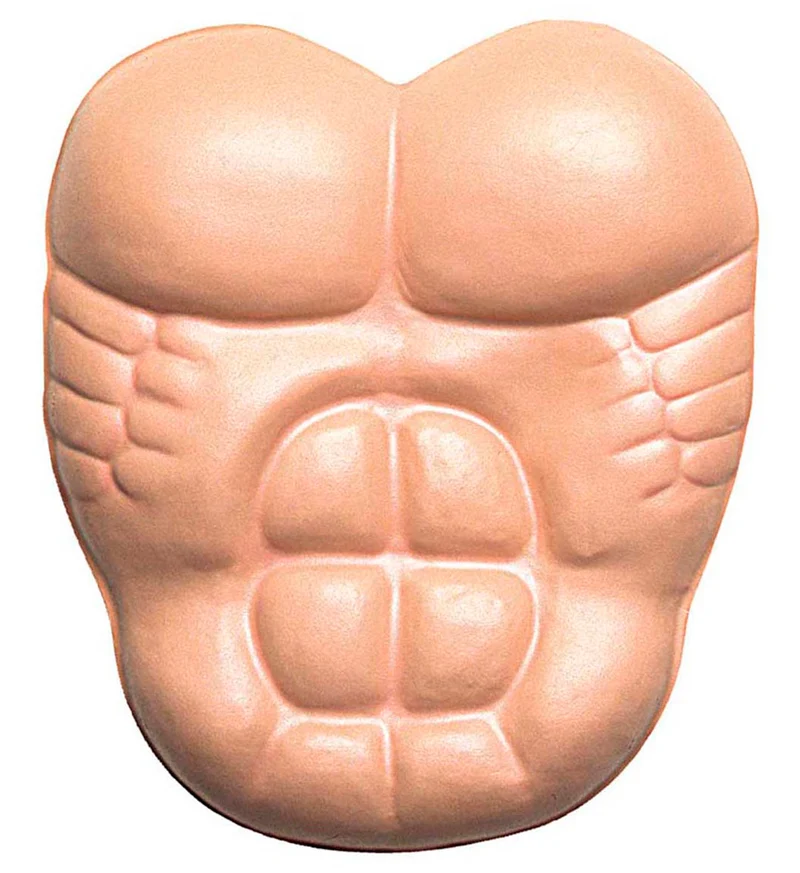 Gespierde borst sixpack