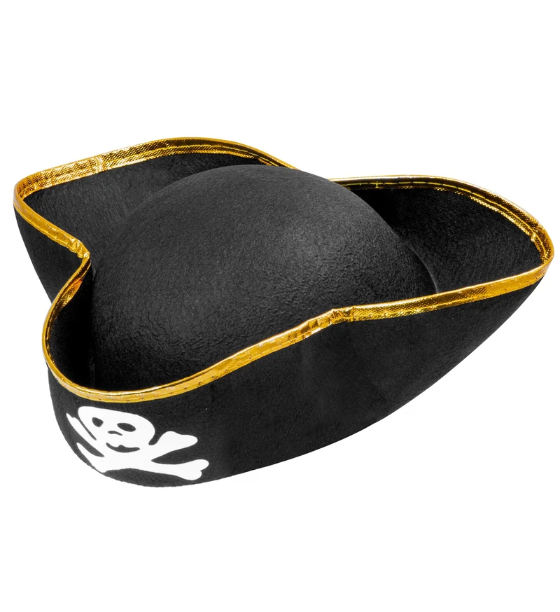 Piratenhoed kind met gouden rand