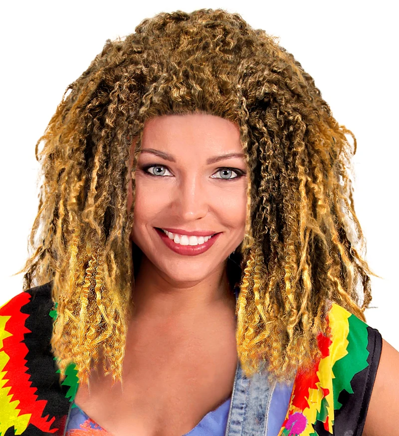 Rasta pruik bruin blond