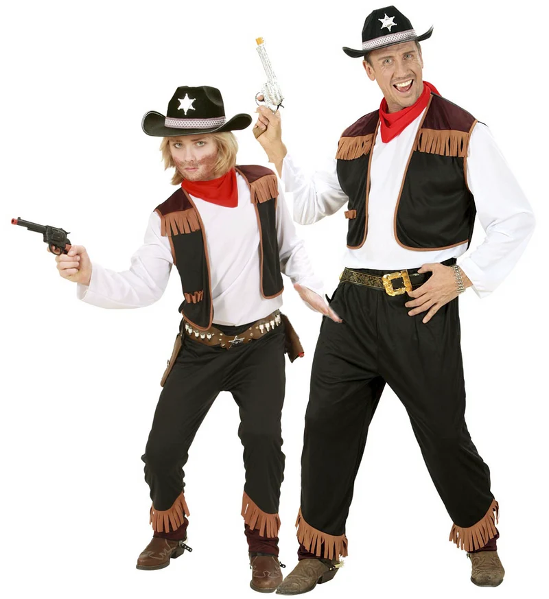 Cowboy kostuum jong en oud