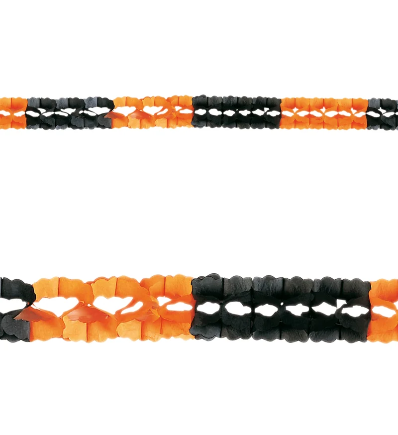 Halloween slinger oranje zwart