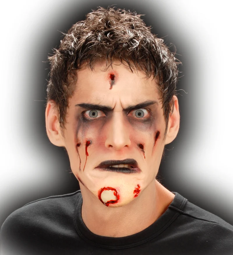 Zombie scarface wonden schmink