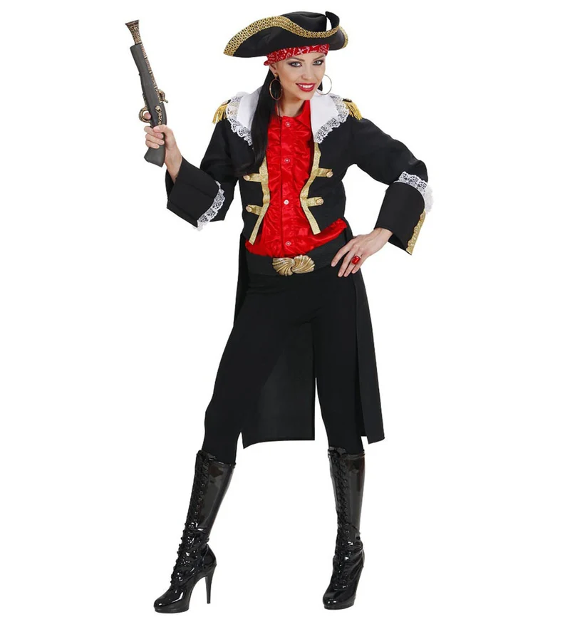 Piratenjas zwart dames small