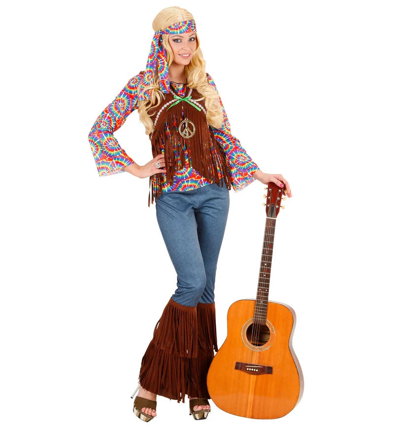 Hippie kostuum Flower Power dames
