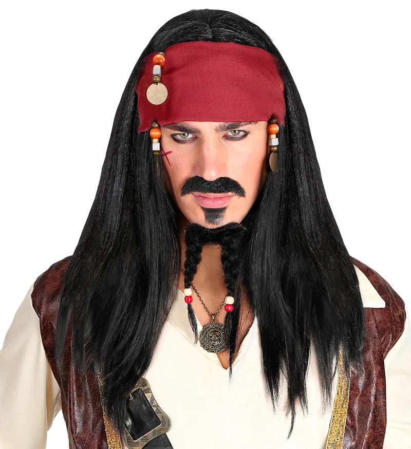 Pirate of the Caribbean piraten pruik