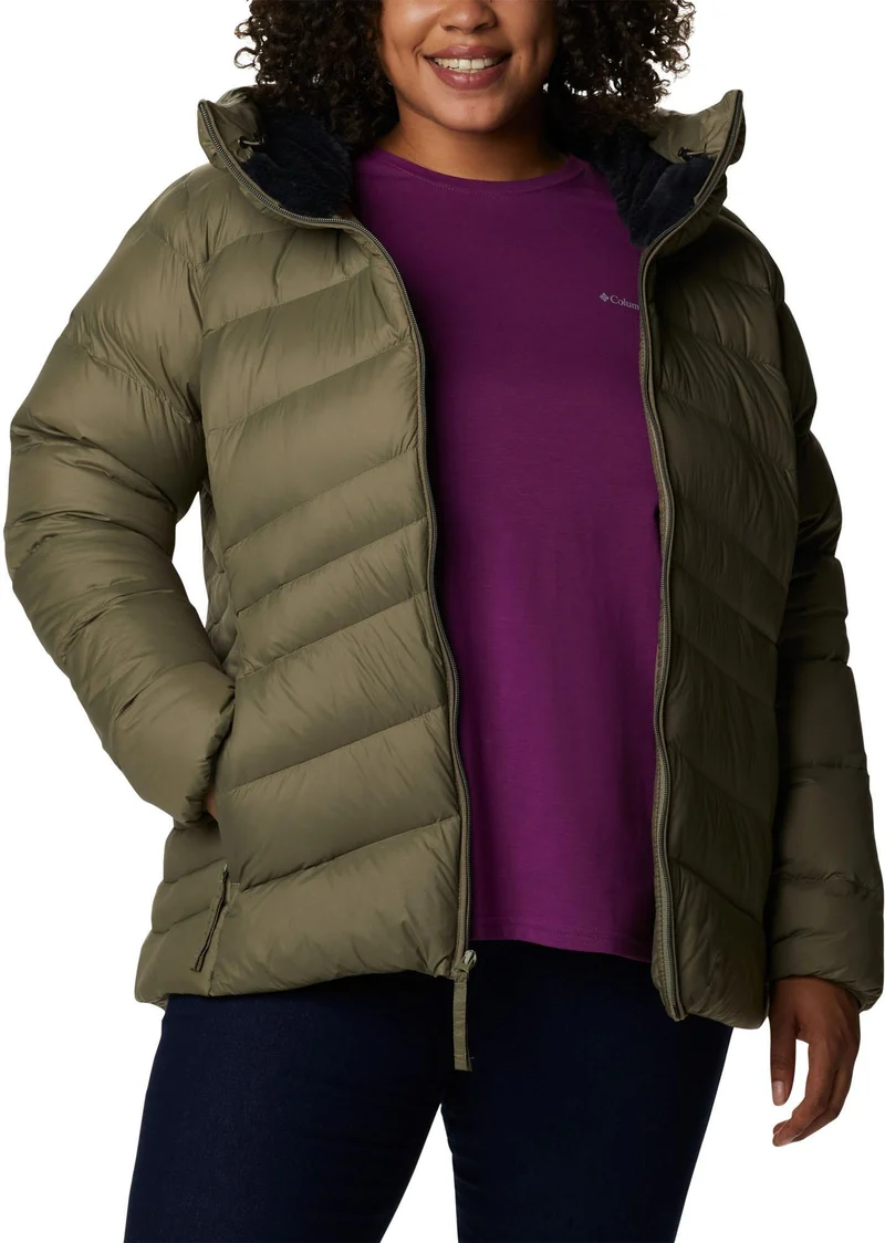 autumn park down hooded jacket