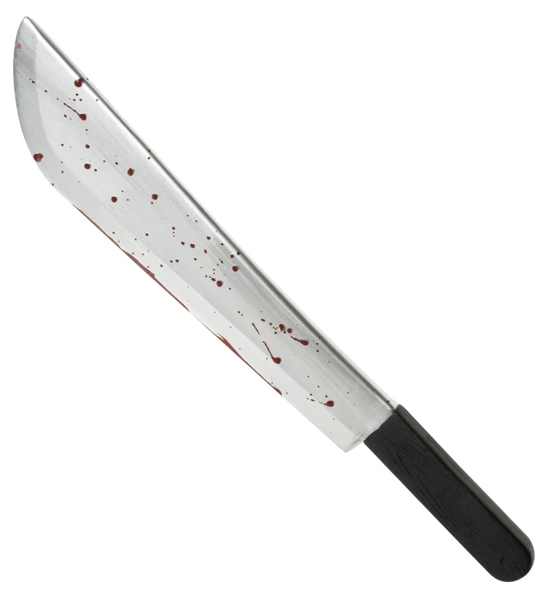 Machete mes met bloed 54cm