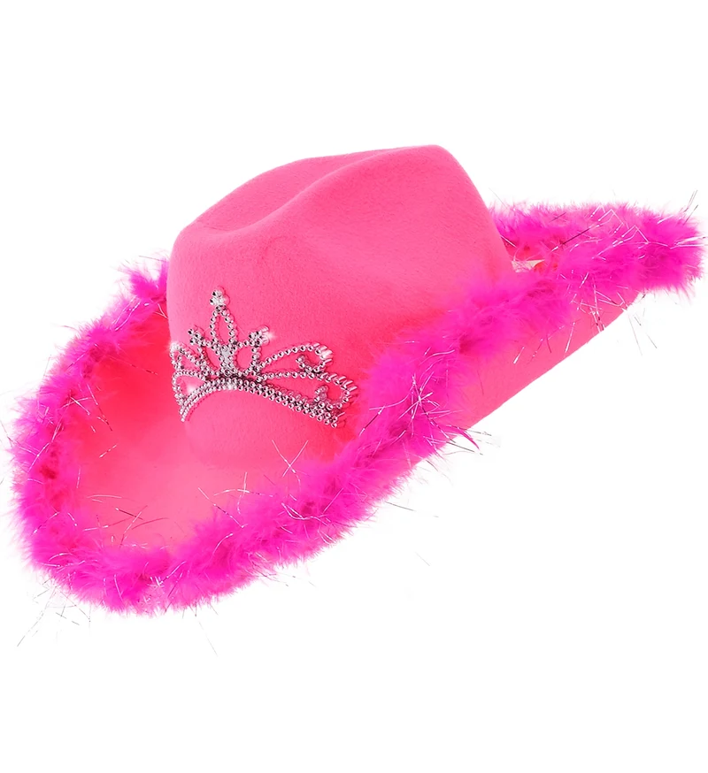 Cowboyhoeden hoed cowgirl in roze