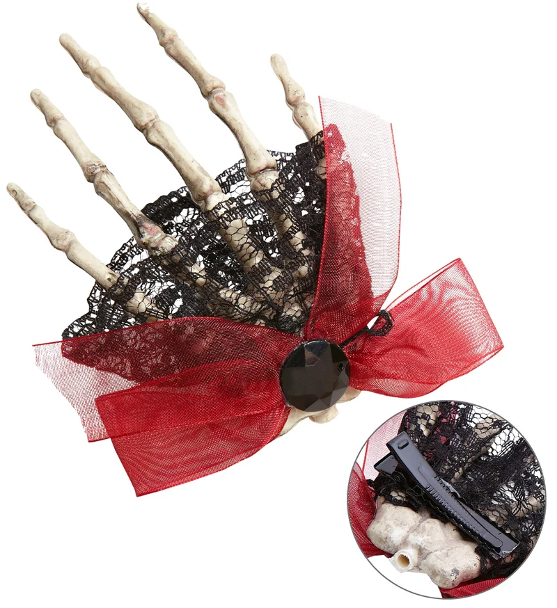 Skelet sieraden broche dode hand