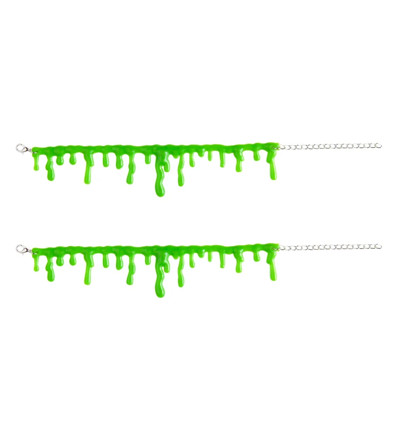 Armband groen slijm druppels