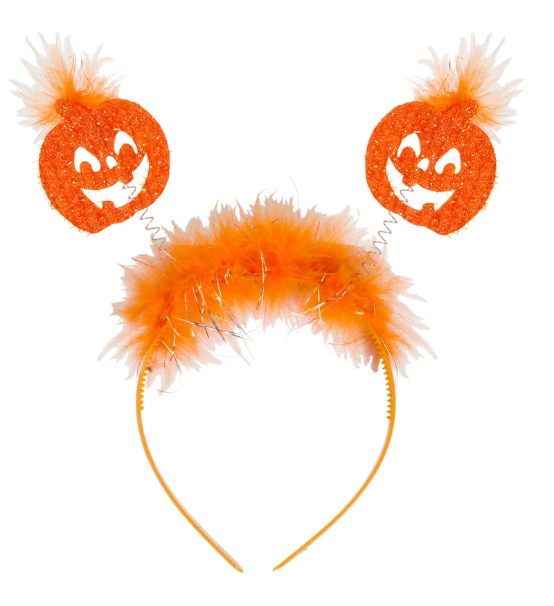 Pompoen haarband oranje