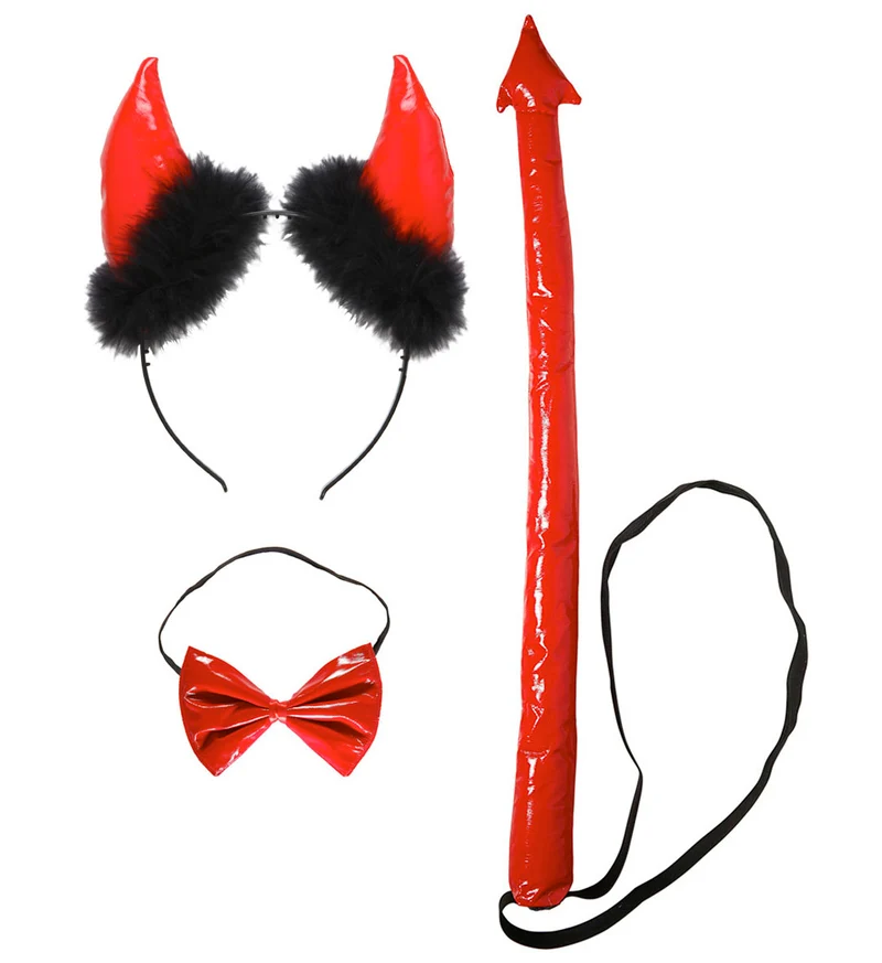 Duivel set rood met marabou