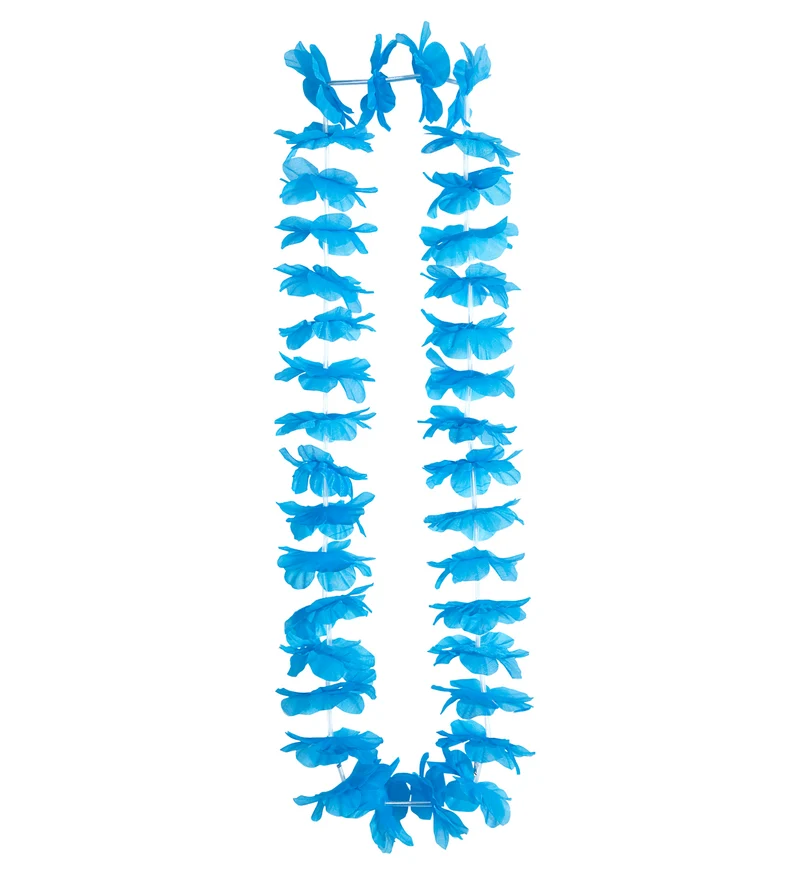 Hawaii krans licht blauw