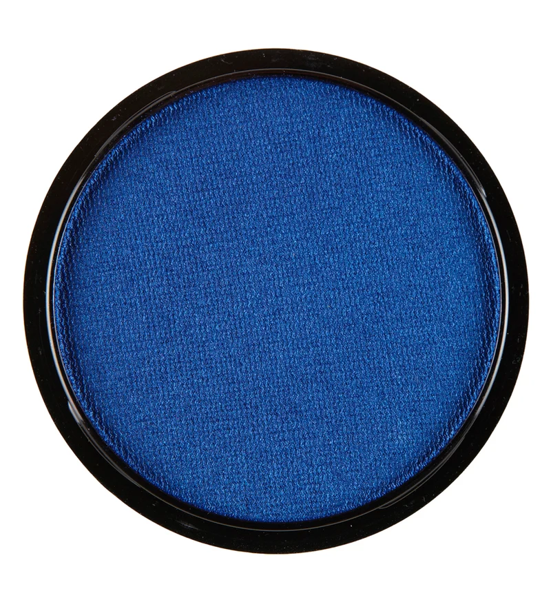 Blauwe schmink aqua metallic