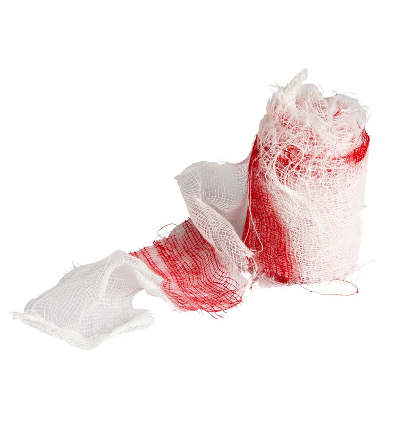 Bandage met bloed 6.8 mtr