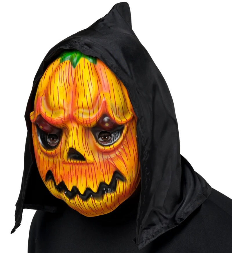 Pompoen masker met capuchon