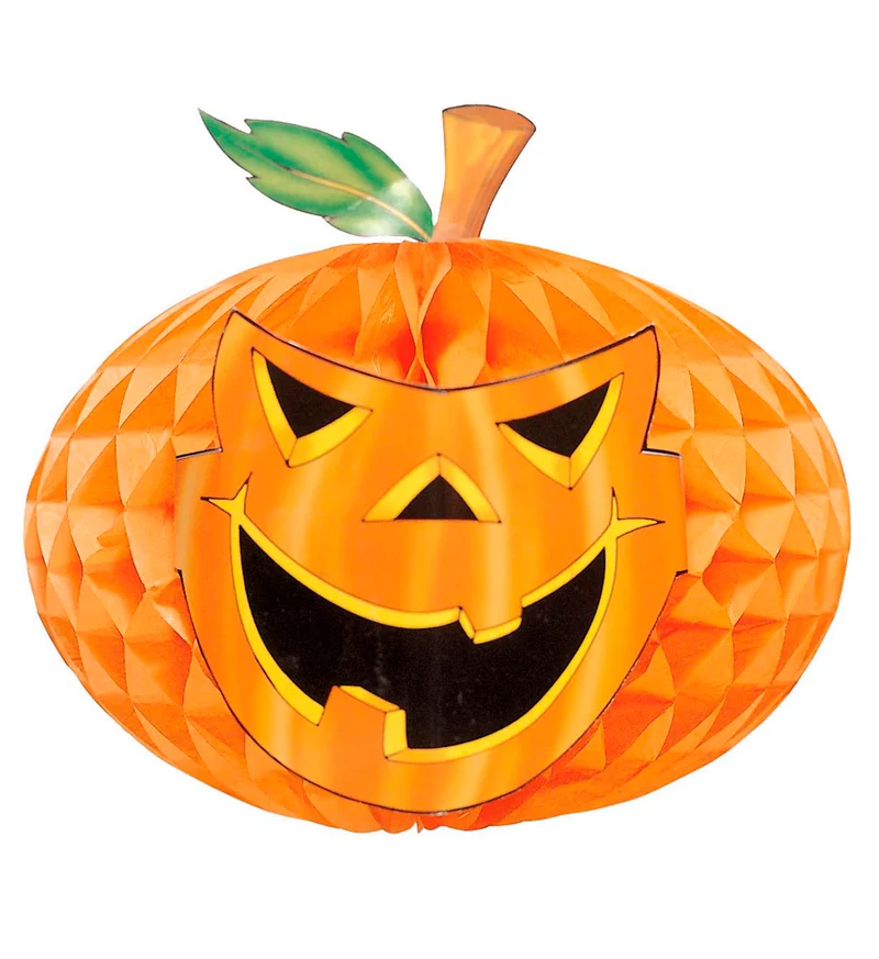 Halloween decoratie pompoen lampions 30cm