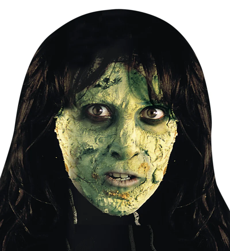 Nep huid groen latex heks zombie