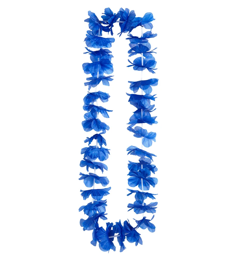 Hawaii slinger ketting donker blauw