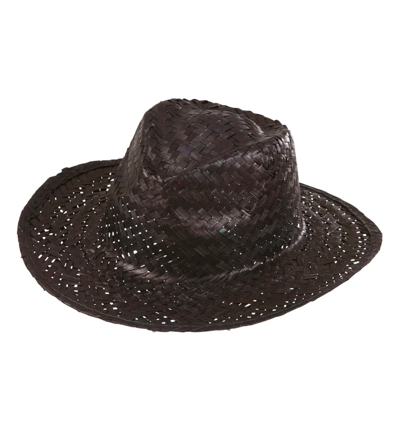 Cowboyhoed stro zwart