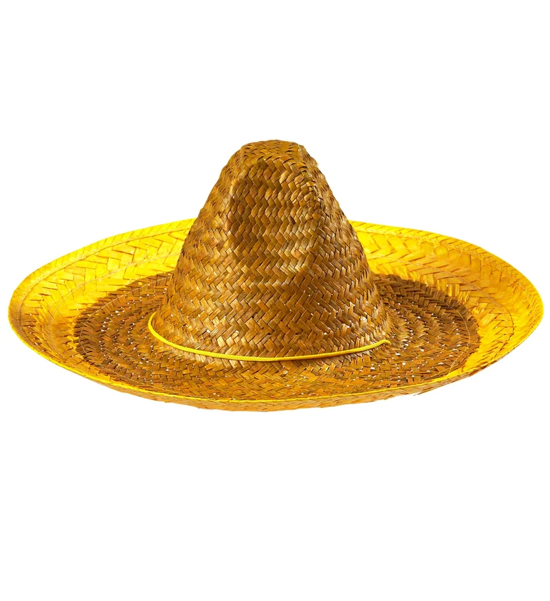 Mexicaanse sombrero geel