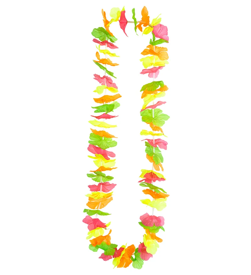 Hawaii ketting multikleuren neon