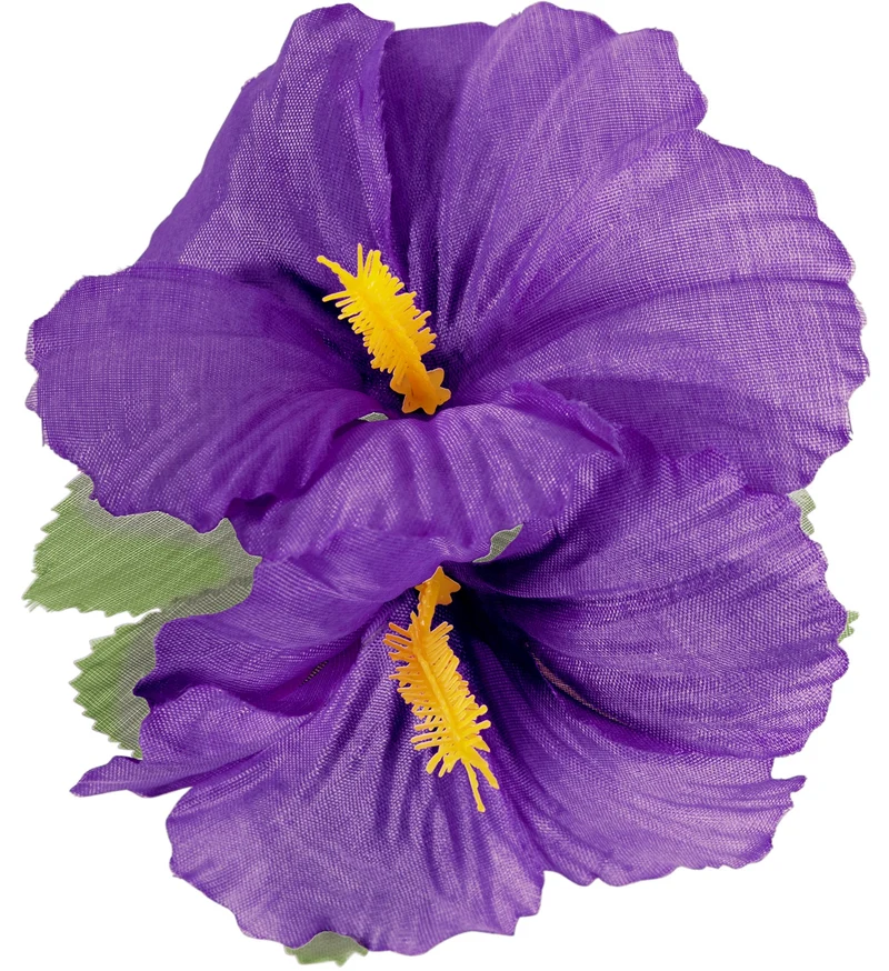 Hawaii bloem haarclip paars