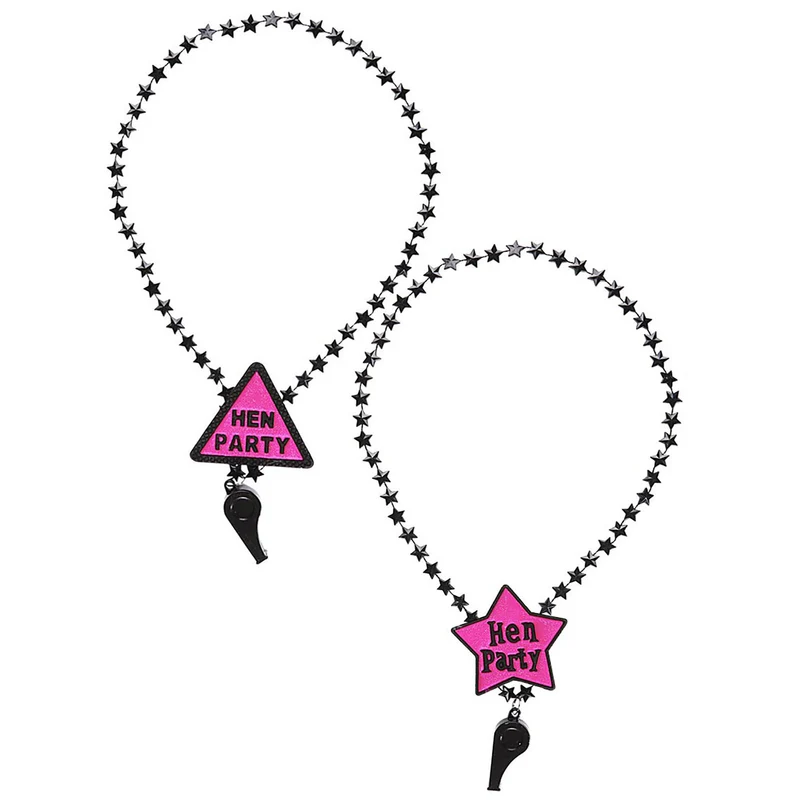 Ketting vrijgezellenfeest met fluitje Hen