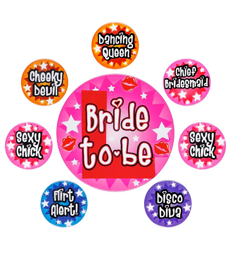 Button broches Bride to be vrijgezellenfeesten