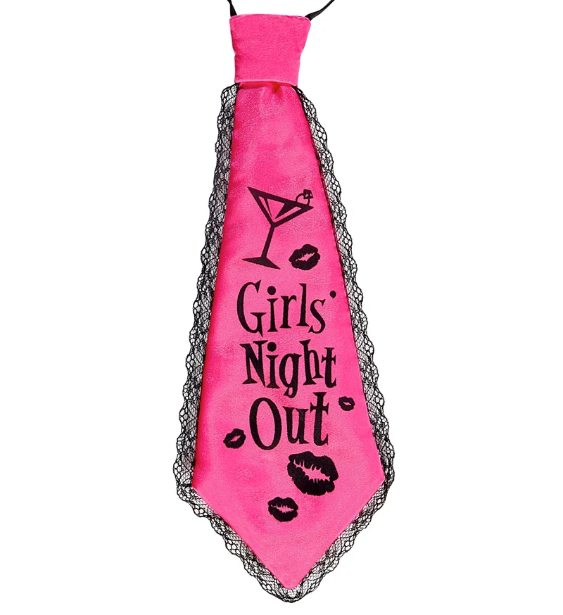 Stropdas "girls night out" vrijgezellenfeest