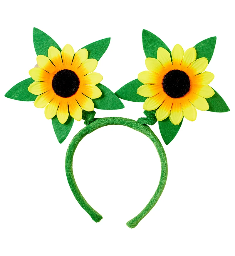 Zonnebloem haarband tiara
