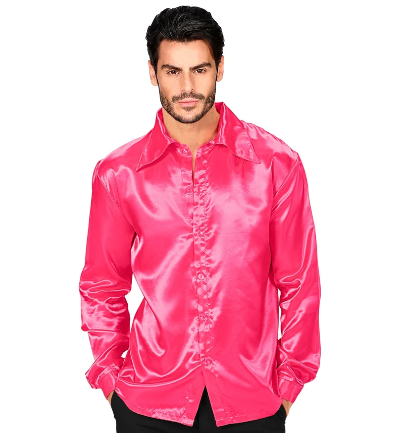 Disco blouse roze Bert heren