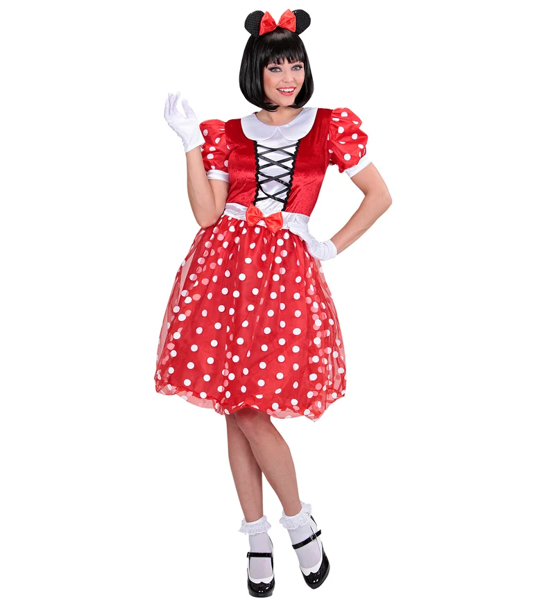 Muizen jurk Minnie dames