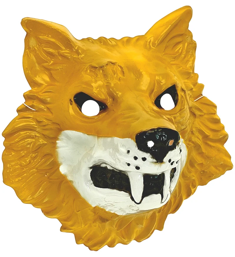 Wolvenmasker Wes plastic