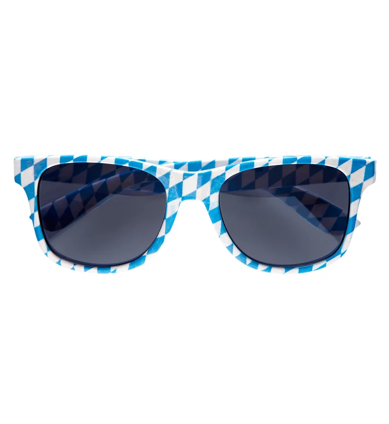 Oktoberfest bril Beieren blau weiss