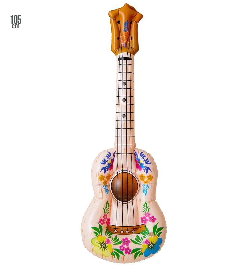 Opblaasbare gitaar hawaii print