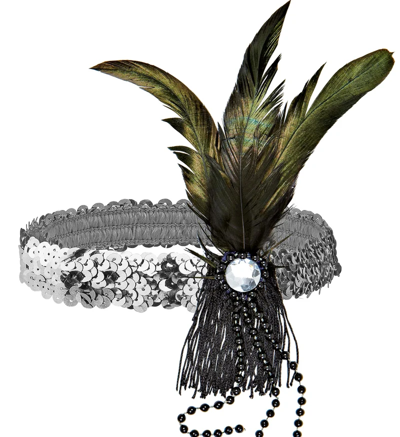 Charleston hoofdband goud glitter