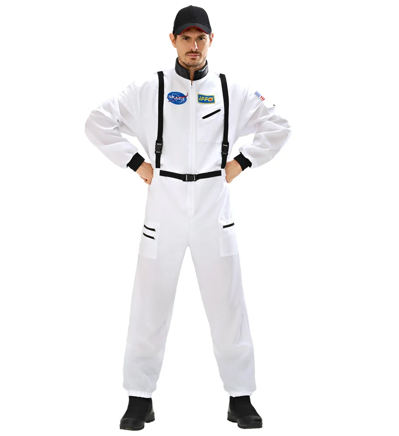 Astronauten kostuum wit